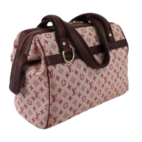 SOLD💋 LOUIS VUITTON Mini Josephine Denim PM Monogram Tote Mini Lin Cherry Satche - Picture 6 of 16